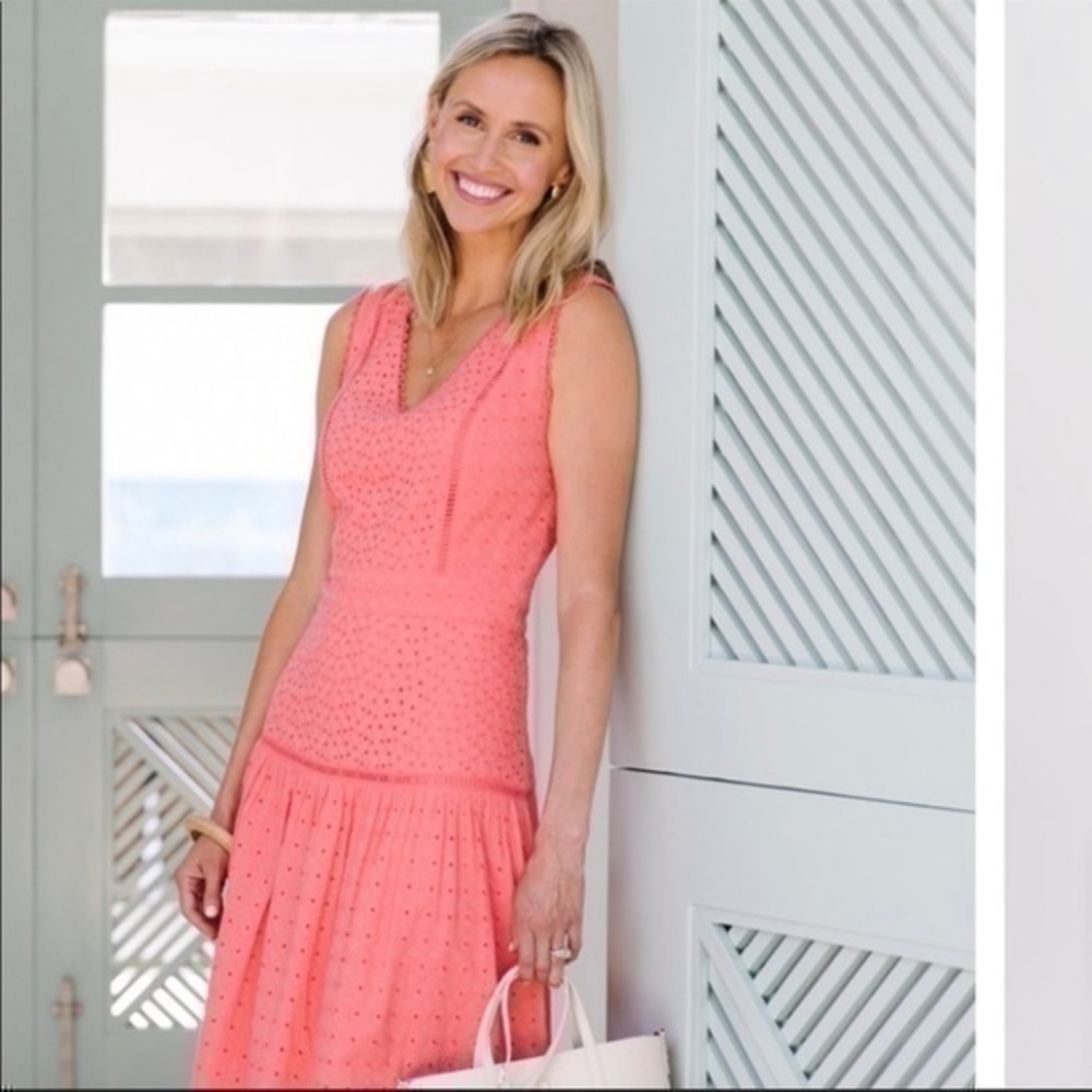 Draper James eyelet midi dress